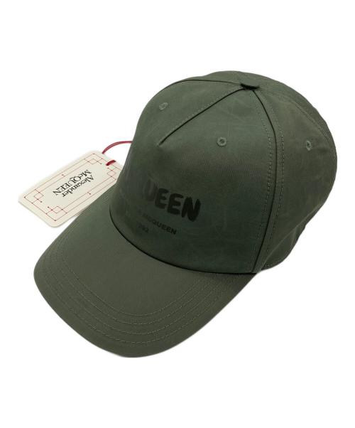 ALEXANDER McQUEEN（アレキサンダーマックイーン）ALEXANDER McQUEEN (アレキサンダーマックイーン) キャップ オリーブ サイズ:M 58cmの古着・服飾アイテム