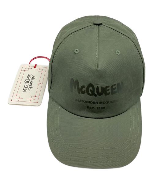 ALEXANDER McQUEEN（アレキサンダーマックイーン）ALEXANDER McQUEEN (アレキサンダーマックイーン) キャップ オリーブ サイズ:M 58cmの古着・服飾アイテム