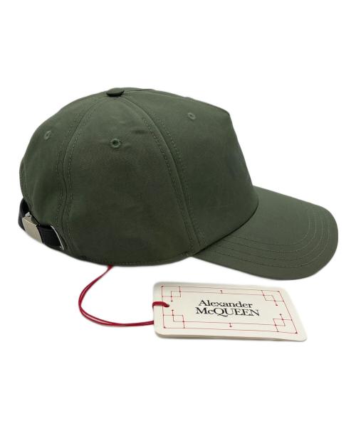ALEXANDER McQUEEN（アレキサンダーマックイーン）ALEXANDER McQUEEN (アレキサンダーマックイーン) キャップ オリーブ サイズ:M 58cmの古着・服飾アイテム