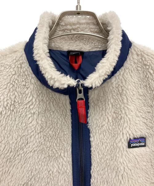 Patagonia（パタゴニア）Patagonia (パタゴニア) フリースベスト ベージュ×ネイビー サイズ:XXLの古着・服飾アイテム