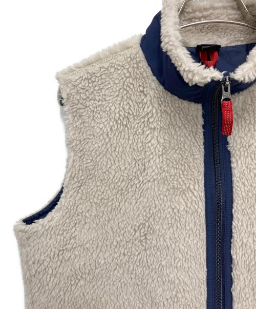 Patagonia（パタゴニア）Patagonia (パタゴニア) フリースベスト ベージュ×ネイビー サイズ:XXLの古着・服飾アイテム