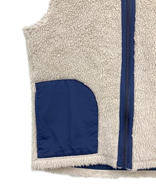 Patagonia（パタゴニア）Patagonia (パタゴニア) フリースベスト ベージュ×ネイビー サイズ:XXLの古着・服飾アイテム