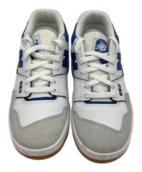 NEW BALANCE（ニューバランス）NEW BALANCE (ニューバランス) BB550 ホワイト×ブルー サイズ:24cmの古着・服飾アイテム