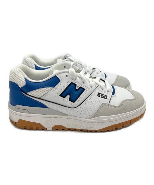 NEW BALANCE（ニューバランス）NEW BALANCE (ニューバランス) BB550 ホワイト×ブルー サイズ:24cmの古着・服飾アイテム