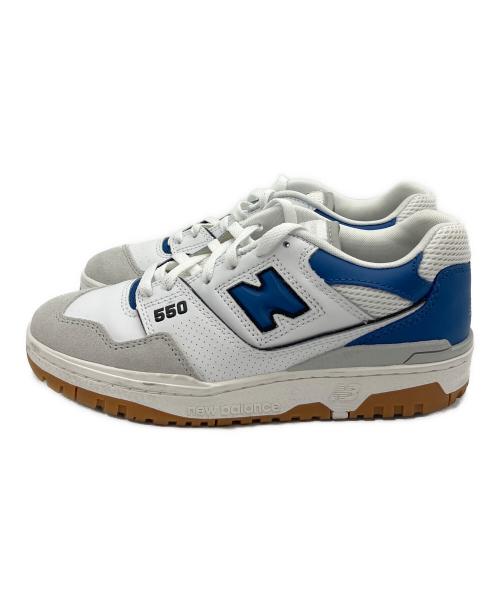 NEW BALANCE（ニューバランス）NEW BALANCE (ニューバランス) BB550 ホワイト×ブルー サイズ:24cmの古着・服飾アイテム