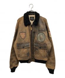 aviation（アビエイション）の古着「フライトジャケット」｜ブラウン×ブラック