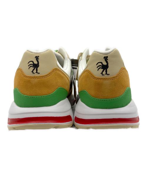 天下一品（テンカイッピン）天下一品 (テンカイッピン) le coq sportif (ルコックスポルティフ) スニーカー ベージュ×ホワイト サイズ:28cmの古着・服飾アイテム