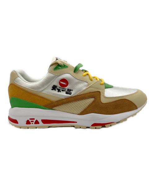 天下一品（テンカイッピン）天下一品 (テンカイッピン) le coq sportif (ルコックスポルティフ) スニーカー ベージュ×ホワイト サイズ:28cmの古着・服飾アイテム
