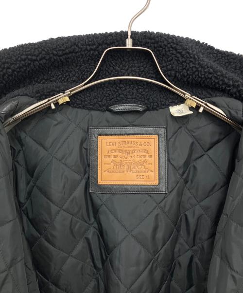 LEVI'S（リーバイス）LEVI'S (リーバイス) ラムレザージャケット ブラック サイズ:XLの古着・服飾アイテム
