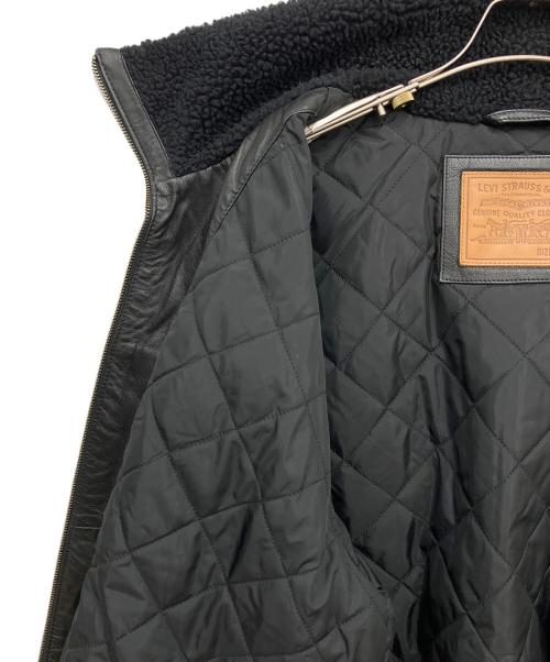 LEVI'S（リーバイス）LEVI'S (リーバイス) ラムレザージャケット ブラック サイズ:XLの古着・服飾アイテム