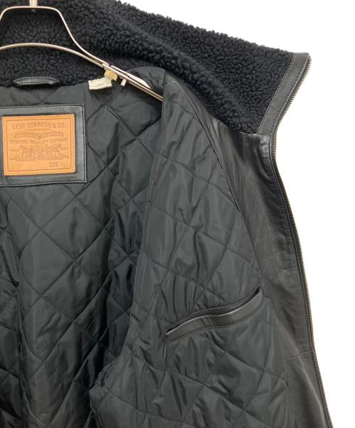 LEVI'S（リーバイス）LEVI'S (リーバイス) ラムレザージャケット ブラック サイズ:XLの古着・服飾アイテム
