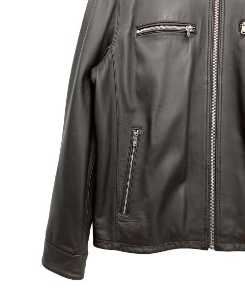 MICHAEL KORS（マイケル・コース）MICHAEL KORS (マイケル・コース) レザージャケット ブラック サイズ:Lの古着・服飾アイテム