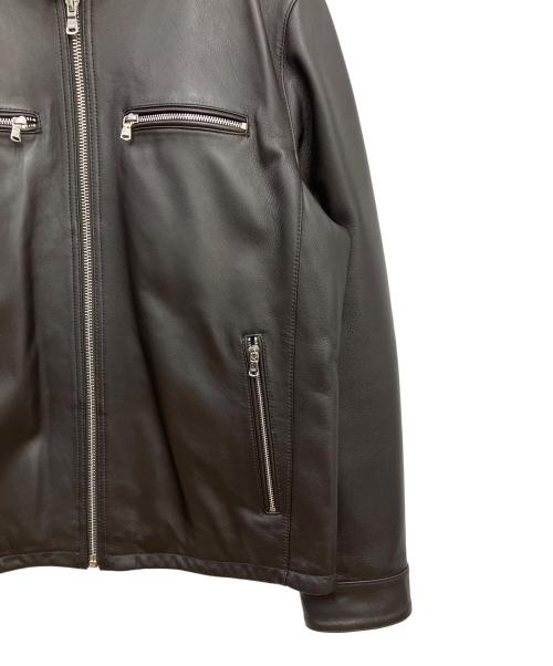 MICHAEL KORS（マイケル・コース）MICHAEL KORS (マイケル・コース) レザージャケット ブラック サイズ:Lの古着・服飾アイテム