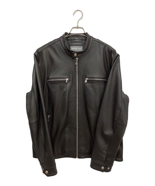 MICHAEL KORS（マイケル・コース）MICHAEL KORS (マイケル・コース) レザージャケット ブラック サイズ:Lの古着・服飾アイテム