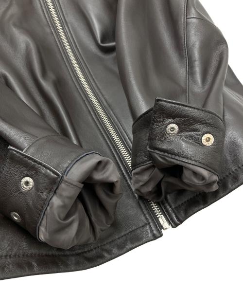 MICHAEL KORS（マイケル・コース）MICHAEL KORS (マイケル・コース) レザージャケット ブラック サイズ:Lの古着・服飾アイテム