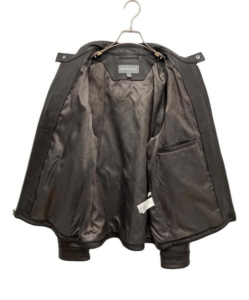 MICHAEL KORS（マイケル・コース）MICHAEL KORS (マイケル・コース) レザージャケット ブラック サイズ:Lの古着・服飾アイテム