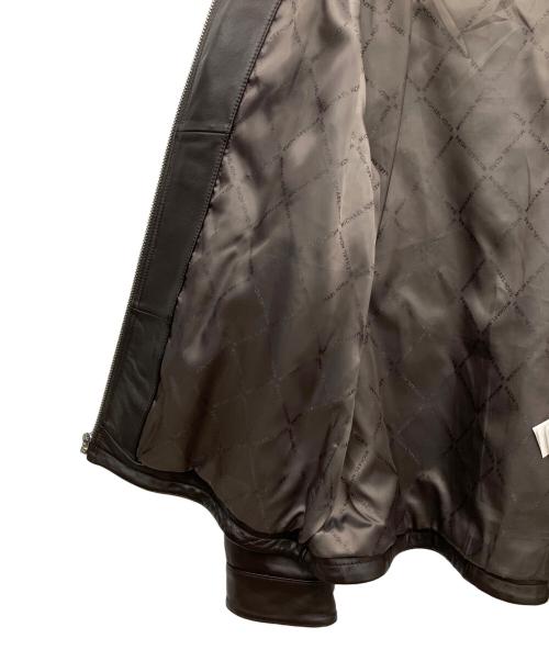 MICHAEL KORS（マイケル・コース）MICHAEL KORS (マイケル・コース) レザージャケット ブラック サイズ:Lの古着・服飾アイテム