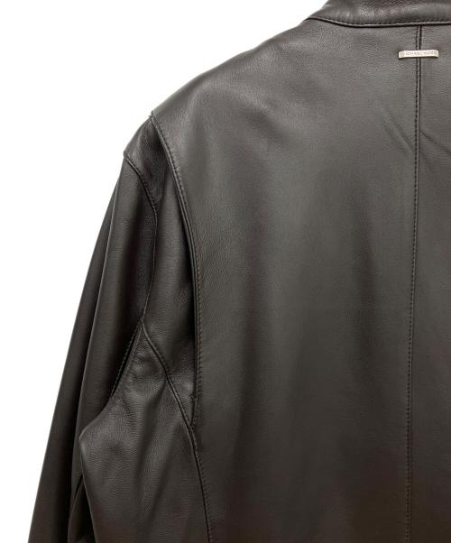 MICHAEL KORS（マイケル・コース）MICHAEL KORS (マイケル・コース) レザージャケット ブラック サイズ:Lの古着・服飾アイテム
