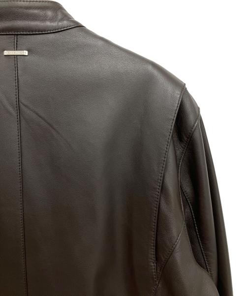 MICHAEL KORS（マイケル・コース）MICHAEL KORS (マイケル・コース) レザージャケット ブラック サイズ:Lの古着・服飾アイテム