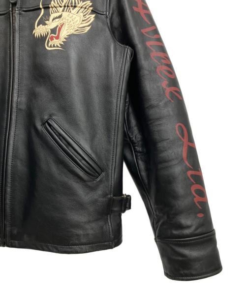 AVIREX（アヴィレックス）AVIREX (アヴィレックス) レザージャケット ブラック サイズ:Lの古着・服飾アイテム