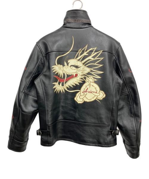 AVIREX（アヴィレックス）AVIREX (アヴィレックス) レザージャケット ブラック サイズ:Lの古着・服飾アイテム