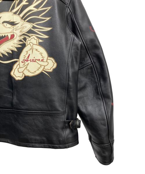 AVIREX（アヴィレックス）AVIREX (アヴィレックス) レザージャケット ブラック サイズ:Lの古着・服飾アイテム