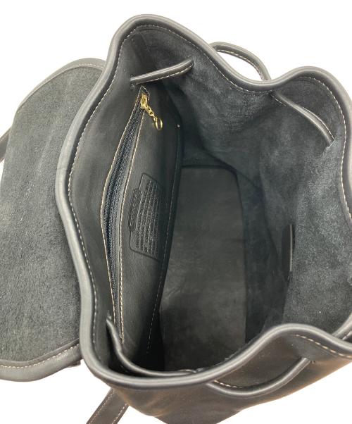 COACH（コーチ）COACH (コーチ) レザーリュック ブラックの古着・服飾アイテム