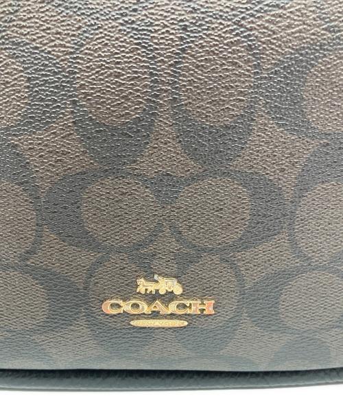 COACH（コーチ）COACH (コーチ) ショルダーバッグ シグネチャー ブラウン×ブラックの古着・服飾アイテム