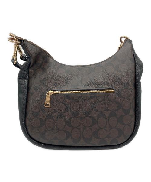 COACH（コーチ）COACH (コーチ) ショルダーバッグ シグネチャー ブラウン×ブラックの古着・服飾アイテム