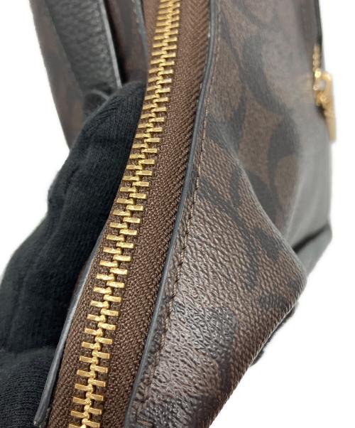 COACH（コーチ）COACH (コーチ) ショルダーバッグ シグネチャー ブラウン×ブラックの古着・服飾アイテム