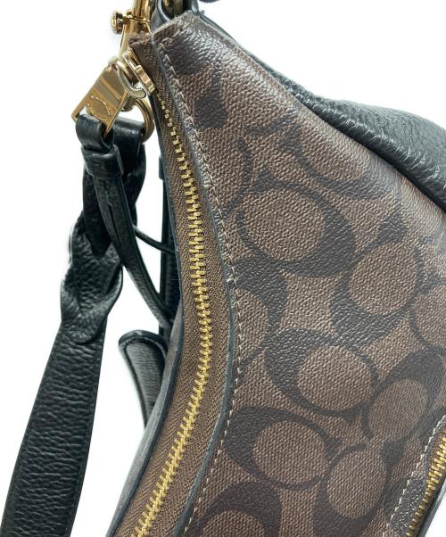 COACH（コーチ）COACH (コーチ) ショルダーバッグ シグネチャー ブラウン×ブラックの古着・服飾アイテム