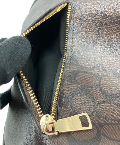 COACH（コーチ）COACH (コーチ) ショルダーバッグ シグネチャー ブラウン×ブラックの古着・服飾アイテム