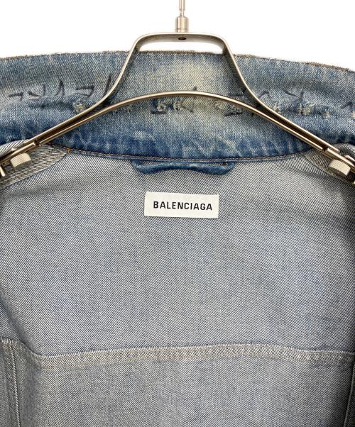 BALENCIAGA（バレンシアガ）BALENCIAGA (バレンシアガ) グラフィティ オーバーサイズデニムジャケット インディゴ サイズ:34の古着・服飾アイテム