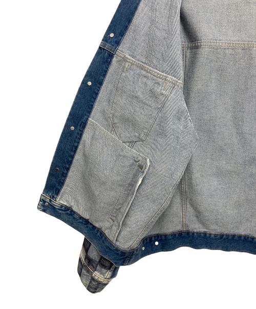 BALENCIAGA（バレンシアガ）BALENCIAGA (バレンシアガ) グラフィティ オーバーサイズデニムジャケット インディゴ サイズ:34の古着・服飾アイテム
