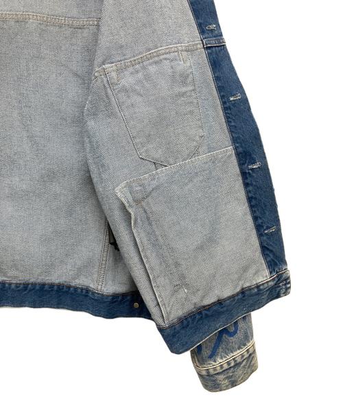 BALENCIAGA（バレンシアガ）BALENCIAGA (バレンシアガ) グラフィティ オーバーサイズデニムジャケット インディゴ サイズ:34の古着・服飾アイテム