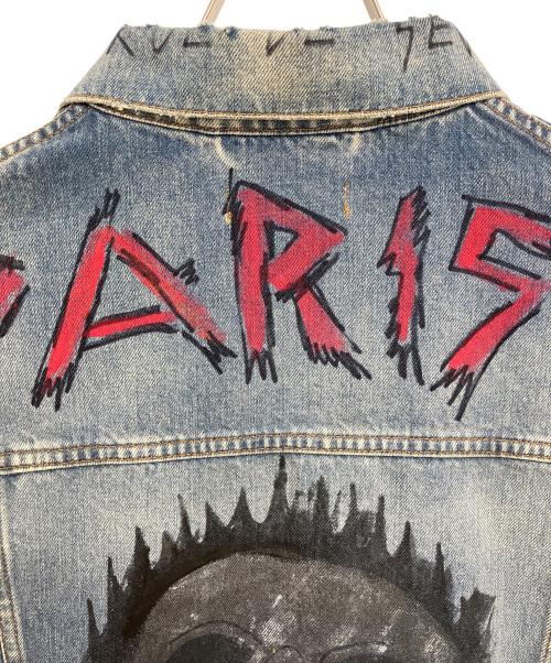 BALENCIAGA（バレンシアガ）BALENCIAGA (バレンシアガ) グラフィティ オーバーサイズデニムジャケット インディゴ サイズ:34の古着・服飾アイテム