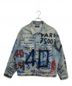 BALENCIAGAバレンシアガ）の古着「グラフィティデニムジャケット」｜インディゴ