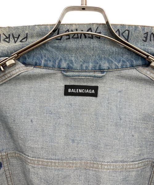 BALENCIAGA（バレンシアガ）BALENCIAGA (バレンシアガ) グラフィティデニムジャケット インディゴ サイズ:44の古着・服飾アイテム