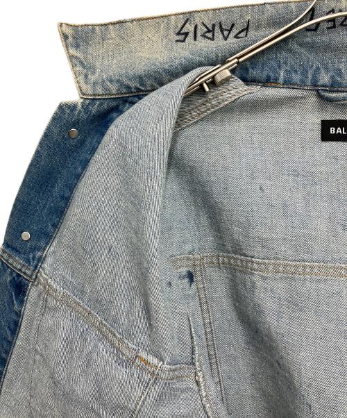 BALENCIAGA（バレンシアガ）BALENCIAGA (バレンシアガ) グラフィティデニムジャケット インディゴ サイズ:44の古着・服飾アイテム