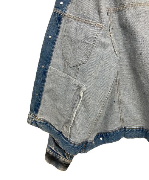BALENCIAGA（バレンシアガ）BALENCIAGA (バレンシアガ) グラフィティデニムジャケット インディゴ サイズ:44の古着・服飾アイテム