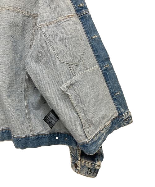 BALENCIAGA（バレンシアガ）BALENCIAGA (バレンシアガ) グラフィティデニムジャケット インディゴ サイズ:44の古着・服飾アイテム