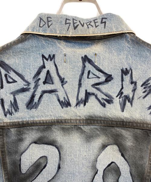 BALENCIAGA（バレンシアガ）BALENCIAGA (バレンシアガ) グラフィティデニムジャケット インディゴ サイズ:44の古着・服飾アイテム