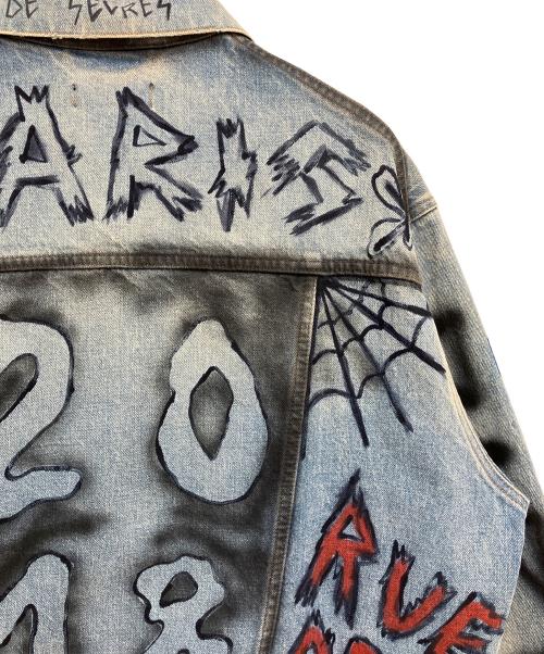 BALENCIAGA（バレンシアガ）BALENCIAGA (バレンシアガ) グラフィティデニムジャケット インディゴ サイズ:44の古着・服飾アイテム