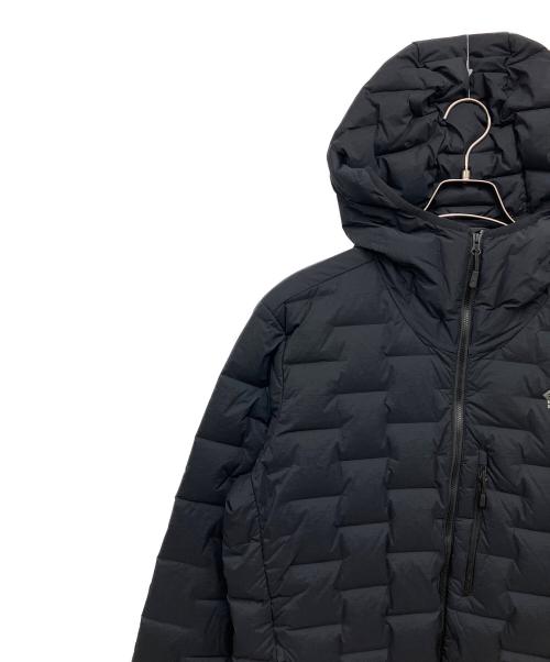 MOUNTAIN HARD WEAR（マウンテンハードウェア）MOUNTAIN HARD WEAR (マウンテンハードウェア) ストレッチダウンフーデッドジャケット ブラック サイズ:Lの古着・服飾アイテム