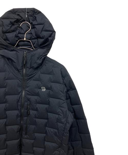 MOUNTAIN HARD WEAR（マウンテンハードウェア）MOUNTAIN HARD WEAR (マウンテンハードウェア) ストレッチダウンフーデッドジャケット ブラック サイズ:Lの古着・服飾アイテム