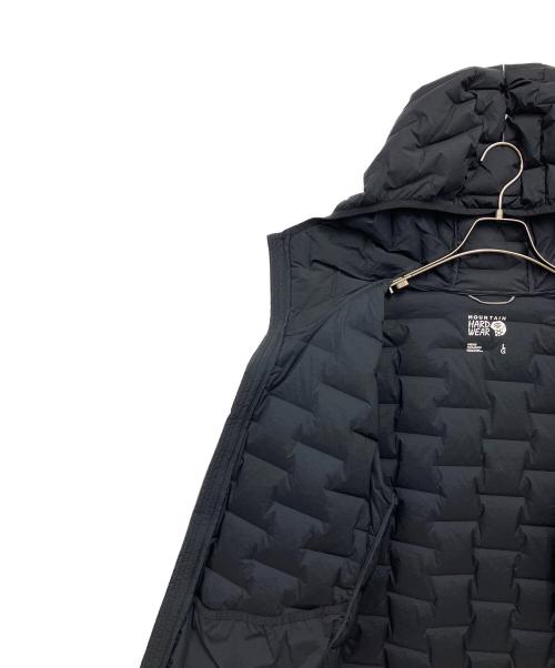 MOUNTAIN HARD WEAR（マウンテンハードウェア）MOUNTAIN HARD WEAR (マウンテンハードウェア) ストレッチダウンフーデッドジャケット ブラック サイズ:Lの古着・服飾アイテム