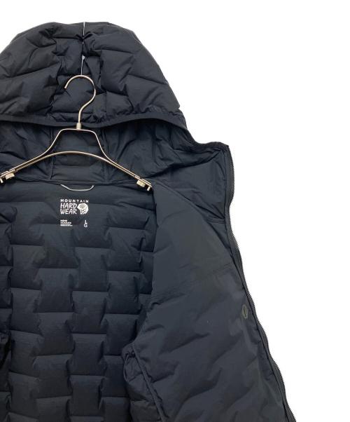 MOUNTAIN HARD WEAR（マウンテンハードウェア）MOUNTAIN HARD WEAR (マウンテンハードウェア) ストレッチダウンフーデッドジャケット ブラック サイズ:Lの古着・服飾アイテム