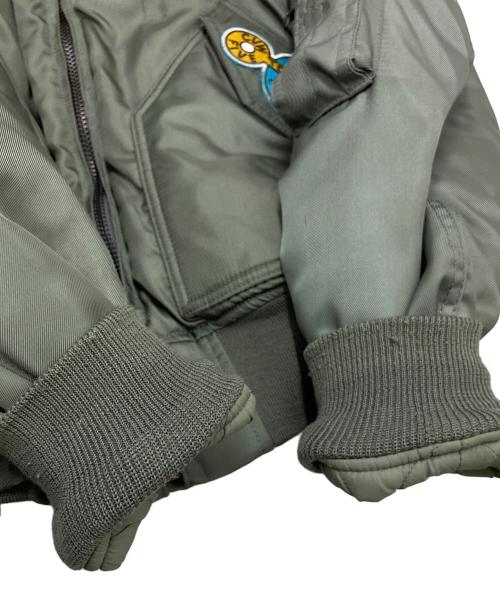 HOUSTON（ヒューストン）HOUSTON (ヒューストン) フライトジャケット グリーン サイズ:Mの古着・服飾アイテム