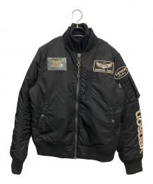 VANSON（バンソン）の古着「MA-1ジャケット」｜ブラック