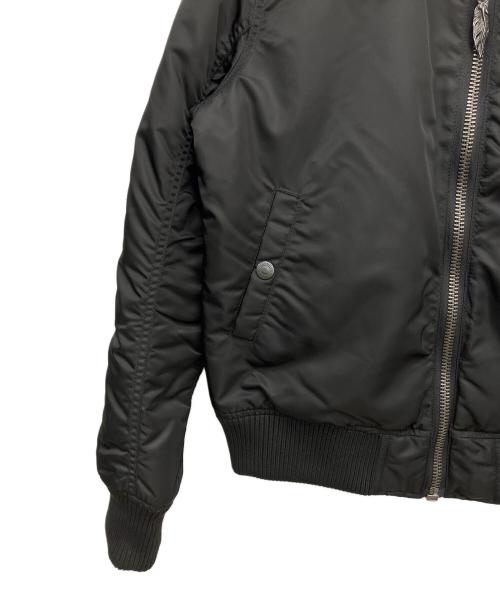 VANSON（バンソン）VANSON (バンソン) MA-1ジャケット ブラック サイズ:Mの古着・服飾アイテム